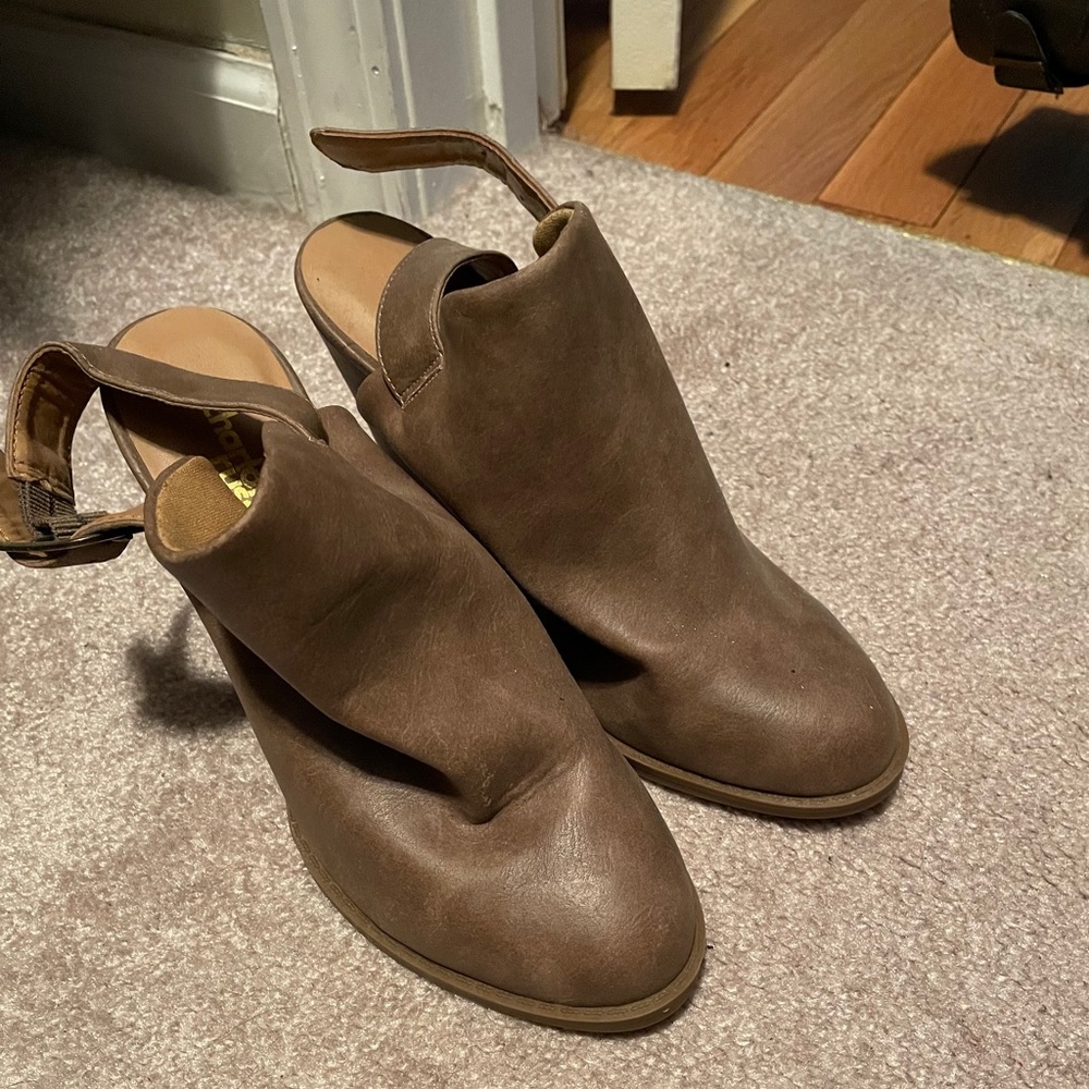 Charlotte Russe slip on heel booties *LOW START*